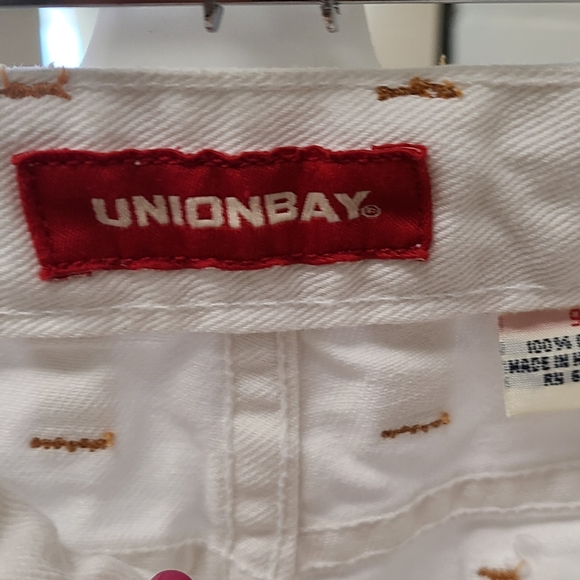 Vintage 90's Union Bay White Bootcut Jeans size 9 - Picture 6 of 9